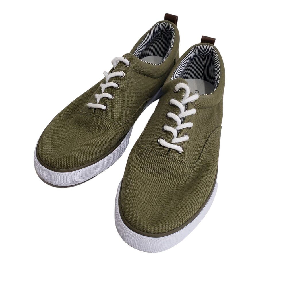 Goodfellow Olive Green Men's Size 10.5 Casual Canvas Lace Shoes